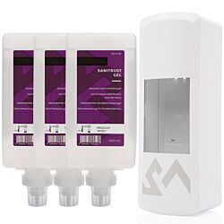 DENALI-A Starter Kit Sanitrust Gel, 3 x 1000 ml (White)
