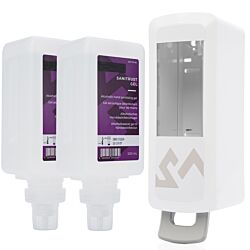 LOGAN-M Starter Kit Sanitrust Gel, 2 x 500 ml (White)